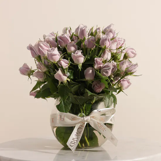 Mubkhar Home Spray | Purple Baby Roses Vase
