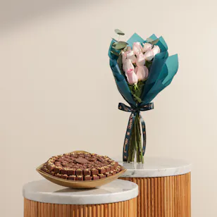 Soucolat Golden Triangle Chocolate Tray | Calm Flowers Soucolat Golden Triangle Chocolate Tray | Calm Flowers