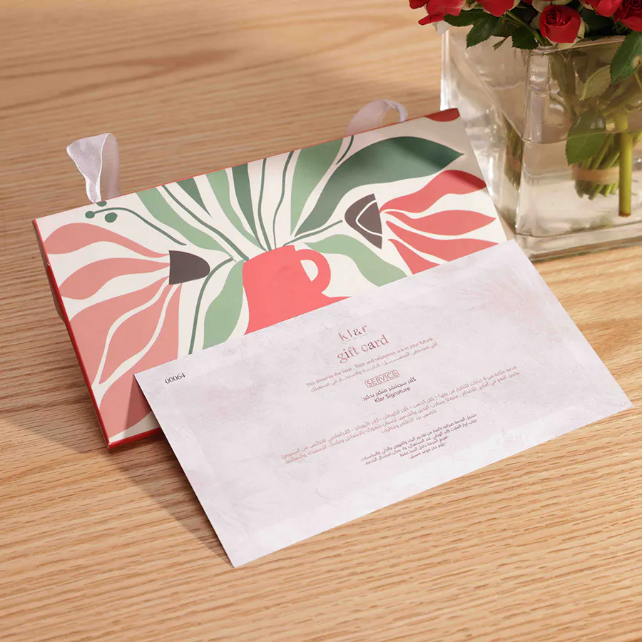 Klar Gift Card | Bright Red 3