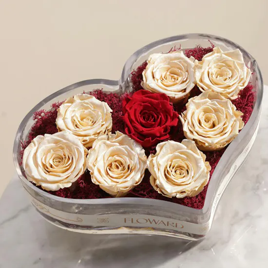 Eternal Love Preserved Rose Vase