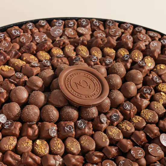 Nor Noyau Chocolates Bologna Black Leather Tray