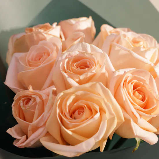Sweet Atelier Peachy Birthday Cake | Warm Flowers Bouquet
