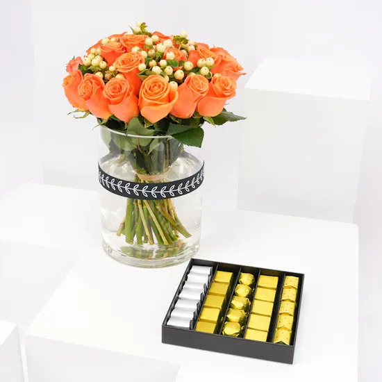 Patchi les Noisettes Box | Orange Roses