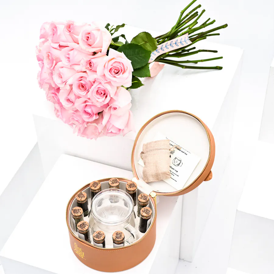 Feel Good Tea Bag | Pink Roses 1