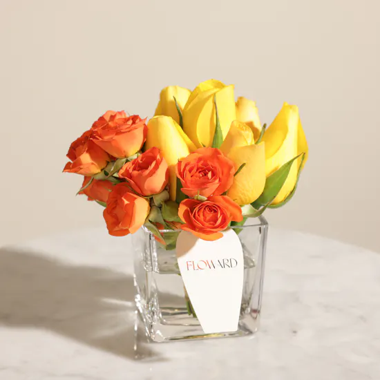 Shinny Flowers Vase