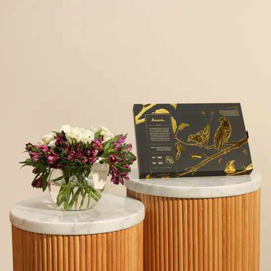 Anoosh Petite Chocolate Box | Delicate Flowers Vase