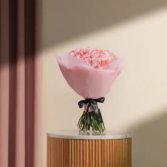 Glamorous Love Pink Rose Bouquet