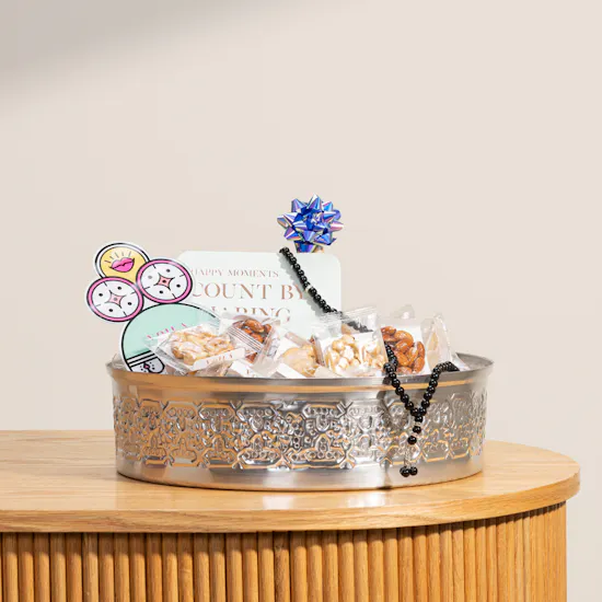 Voila Silver Cloche Mouled Sweet Gift Set | 1.7 kg