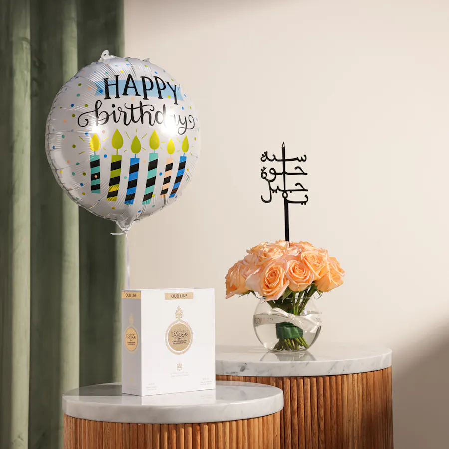 Abdul Samad Al Qurashi Crassna Sioufi Agarwood Set | Birthday Flowers and Balloon 2