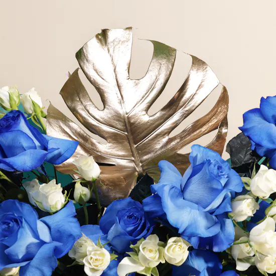 Azure & Ivory Harmony Flowers Bouquet