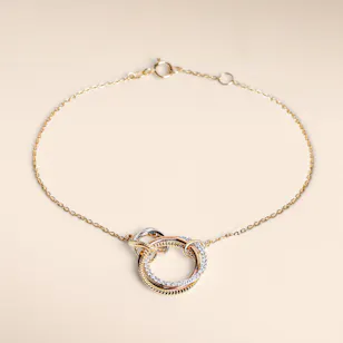 Damas Revolve Trio Diamond Bracelet