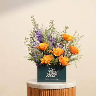 Get Well Soon Personalized Vase