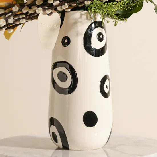 Golden Glow Flowers Vase