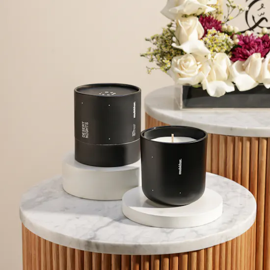 Mubkhar Scented Candle | Hajj Mabrour Elegant Floral Tray
