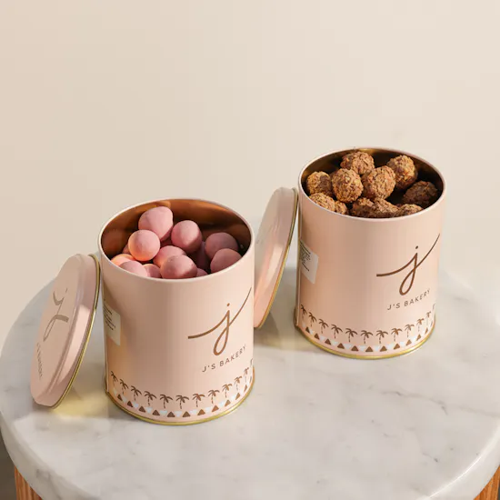 J's Bakery Chocolate Twin Cans