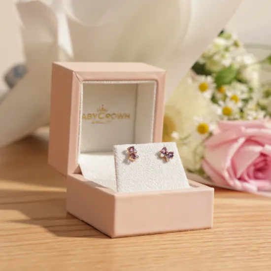 Baby Crown Rose Earrings | Cute Flowers Bouquet