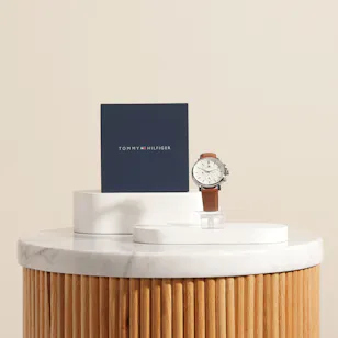 Tommy Hilfiger Men's Brown Leather Watch