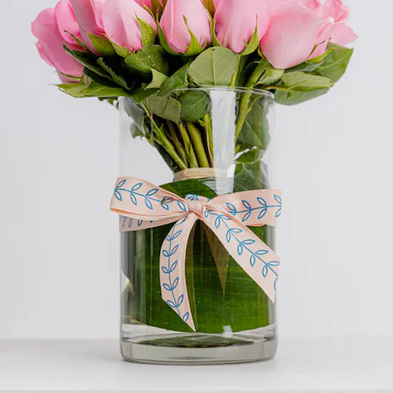 Revival Rose | Cylinder Glass Vase