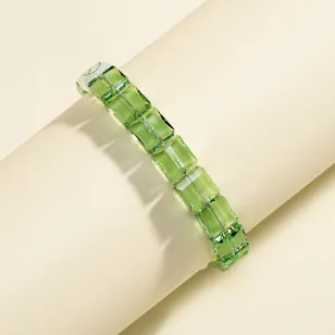 Swarovski Letra Peace Green Crystal Women's Bracelet