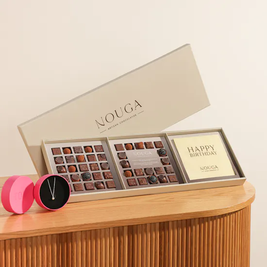 Tous Silver Pearl Necklace | Nouga Happy Birthday Bonbons Chocolates Box