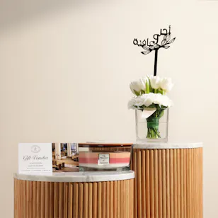 Sculpt Pilates Voucher | WoodWick Ellipse Candle and Wellness Flowers