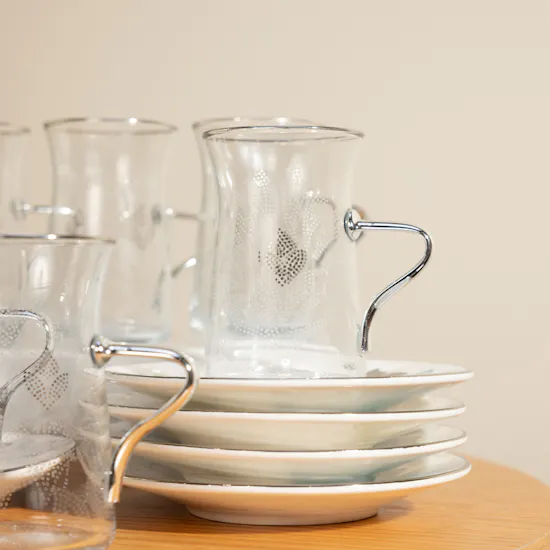 Otantik Veloura Tea And Arabic Coffee Set