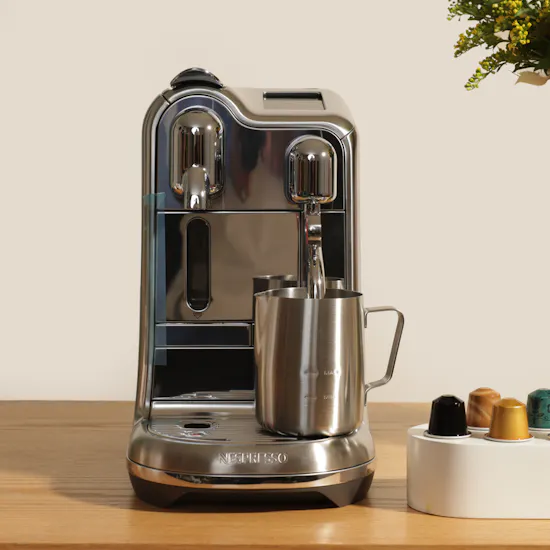 Nespresso Creatista Pro Coffee Machine with Capsules Set | Spring Flower Vase