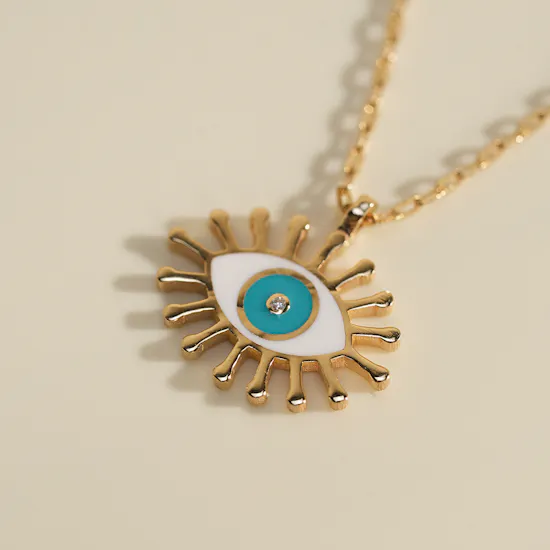 Baby Chic by Izmirain Radiant Eye Diamond Baby Necklace