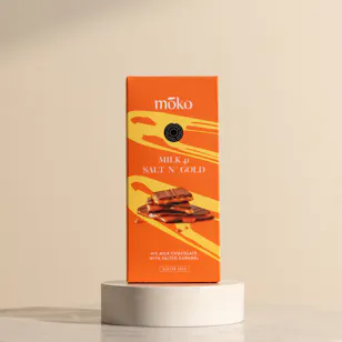MOKO Salted Caramel Milk Chocolate Bar MOKO Salted Caramel Milk Chocolate Bar