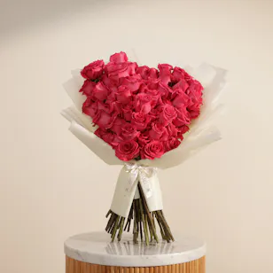 True Passion Roses Bouquet | 50 Roses
