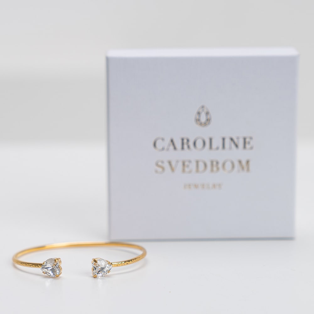 Caroline Svedbom Crystal Heart Bracelet