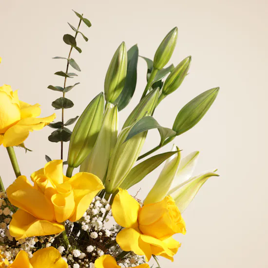 Solar Serenade Flower Vase