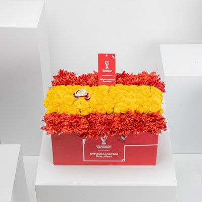 Spain Flag FIFA Flowers Box