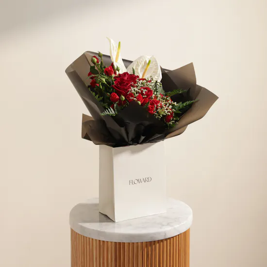 Red Whispers Flower Bouquet