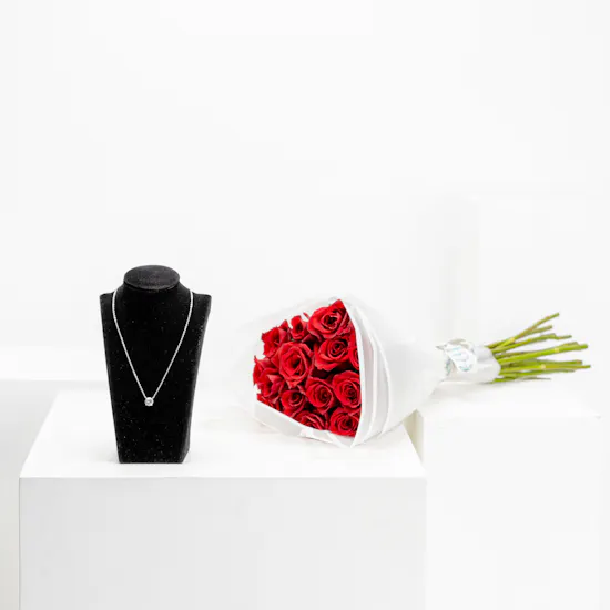 Felizmoda Silver Necklace | Love Roses