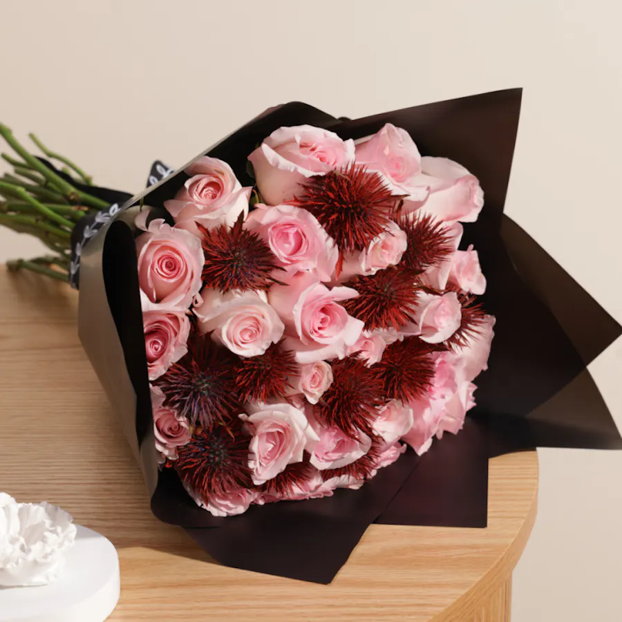 Floward Trio Relaxation Set | Pink Roses 3