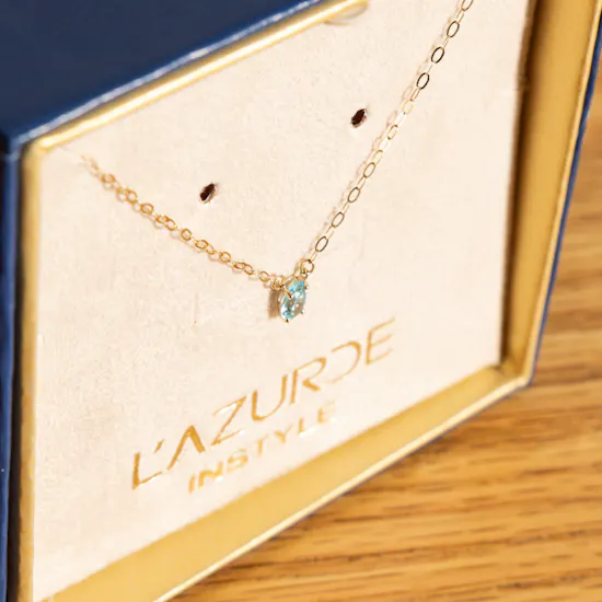 L'azurde Multi-Shaped Colored Stones Necklace | Charming Bouquet