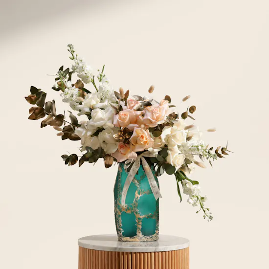 Whispers of Serenity Grace Flowers Vase
