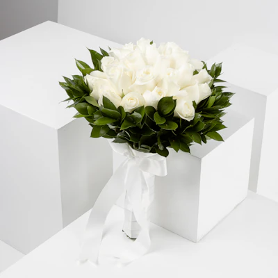 Wedding White Roses | 30 Roses Wedding White Roses | 30 Roses
