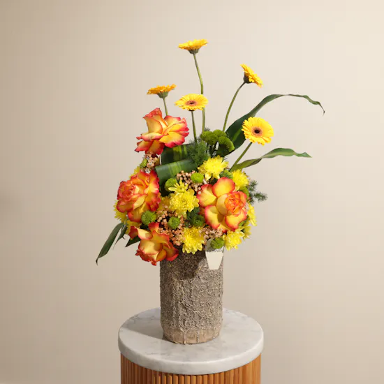 Cheerful Blooms Vase
