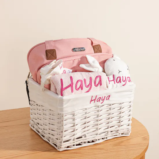 Belovedone Pink Personalized Baby Set