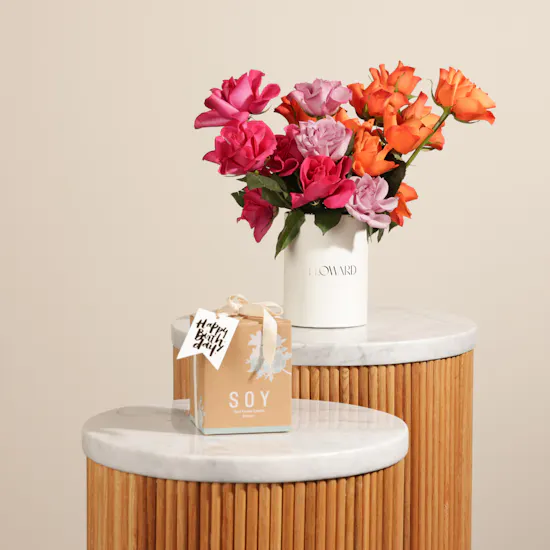 Soy Happy Birthday Very Very Vanilla Candle | Amazing Flowers