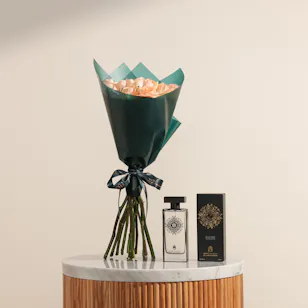 Abdul Samad Al Qurashi The Black EDP for Men | Bliss Rose Bouquet