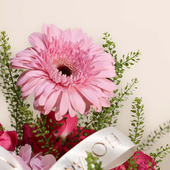 Floward Indulgent Cake | Happy Hearts Flower Vase