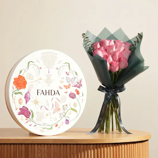 Fahda Chocolate Taco Big Box | Timeless Flower Bouquet