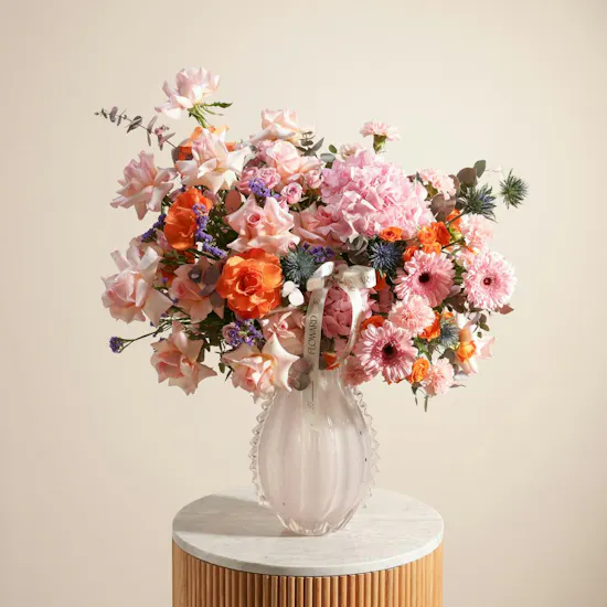 Luminous Elegance Flower Vase