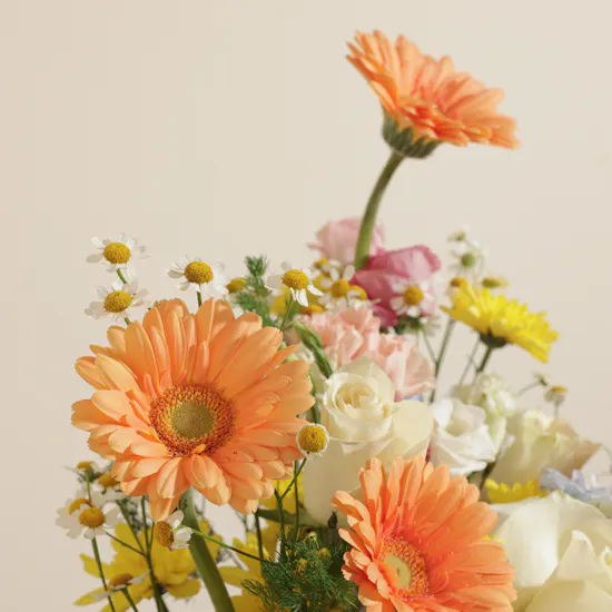Colorful Spring Flower Vase