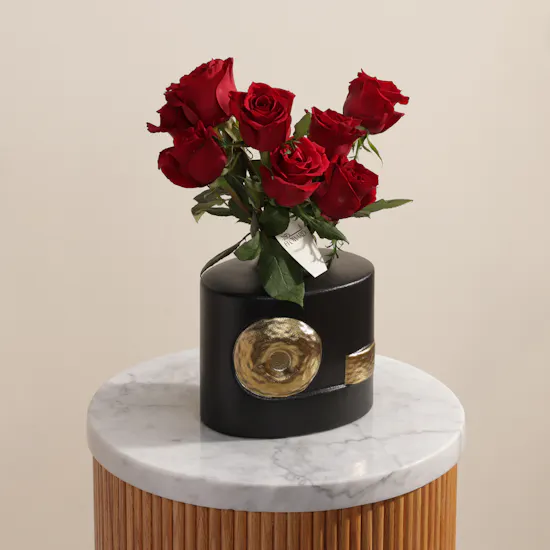 Imperial Red Rose Vase