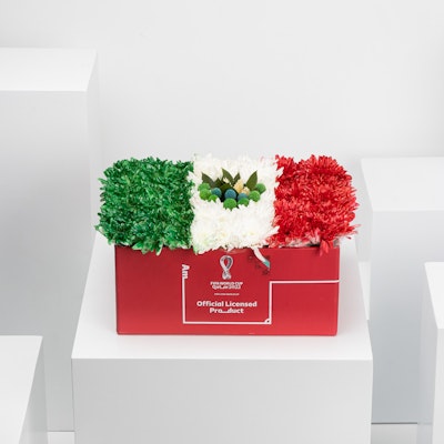 Mexico Flag FIFA Flowers Box