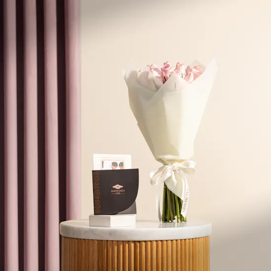 Jw Mandara Spa Moroccan Bath Voucher | Delicate Roses Bouquet